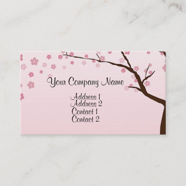 Cherry Blossoms 2 Business Card (Front)
