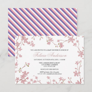 Cherry Blossoms - 3x5 Baby Shower Invitation