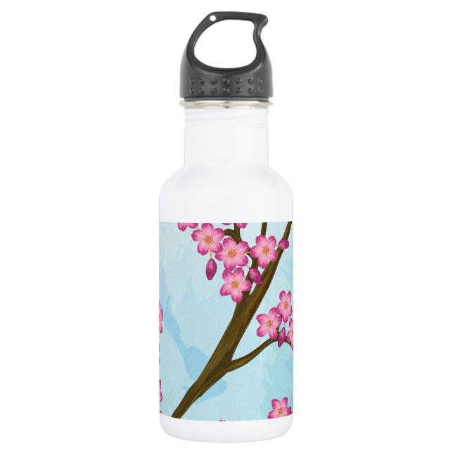 Cherry Blossoms 532 Ml Water Bottle (Front)