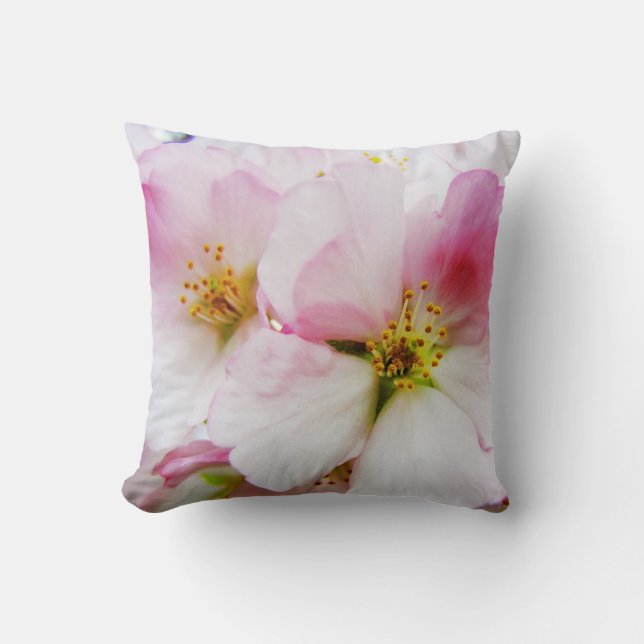 Cherry Blossoms 8 Throw Pillow (Front)