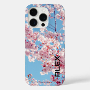 Cherry Blossoms Against Clear Blue Sky iPhone 16 Pro Case