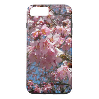 Cherry Blossoms and Bee Pink Spring Flowers iPhone 8 Plus/7 Plus Case