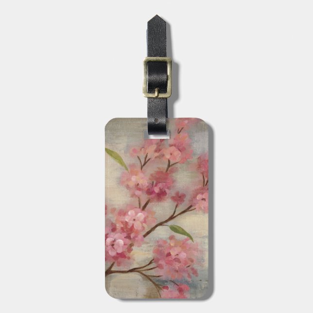 Cherry Blossoms and Branch Luggage Tag (Front Vertical)