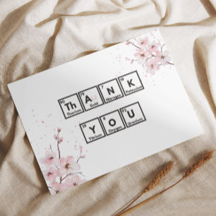 Cherry Blossoms and Chemistry: A Unique Thank You Card
