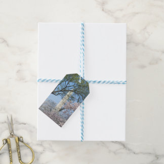Cherry Blossoms and the Washington Monument in DC Gift Tags