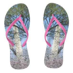 Cherry Blossoms and the Washington Monument in DC Jandals