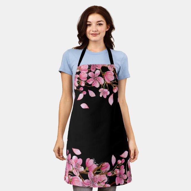 Cherry Blossoms Apron (Worn)