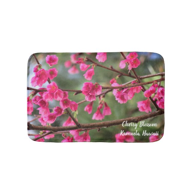 Cherry Blossoms Bath Mat (Front)