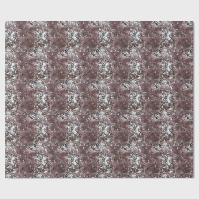Cherry Blossoms Bloom Wrapping Paper (Flat)