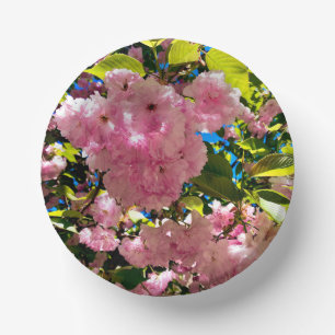 Cherry Blossoms Bowl, 7" Paper Bowl Plate