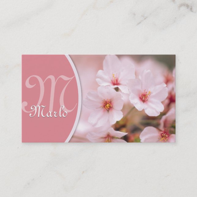 Cherry Blossoms Business Card (Front)