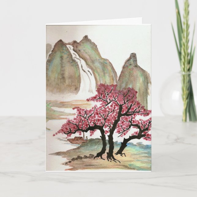 Cherry Blossoms Card (Front)