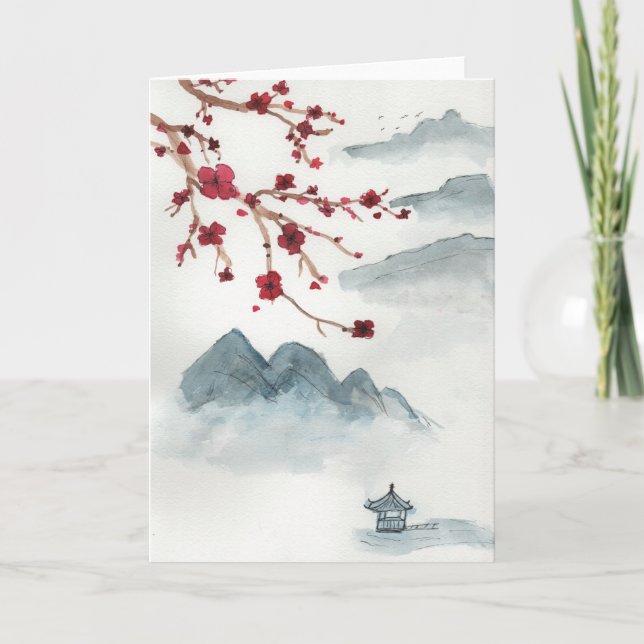 Cherry Blossoms Card (Front)