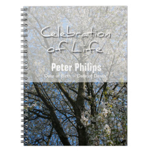 Cherry Blossoms Celebration of Life Guest Book