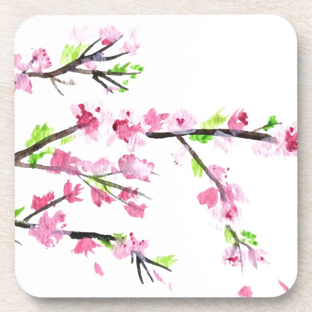 Cherry blossoms coaster (Front)
