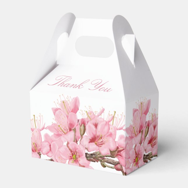 Cherry blossoms favour box (Front Side)