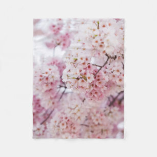 Cherry Blossoms Fleece Blanket