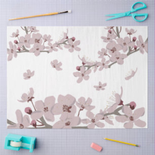 Cherry Blossoms Floating Flowers  Tissue Paper