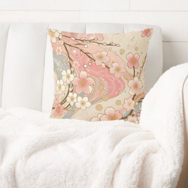 Cherry Blossoms Floral  Cushion (Creator Uploaded)