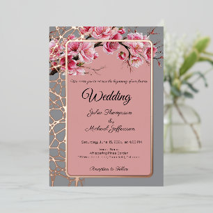 Cherry Blossoms French Romantic Dusty Rose