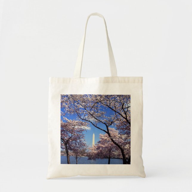 Cherry Blossoms in Washington D.C. Tote Bag (Front)