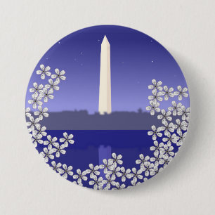 Cherry Blossoms in Washington DC 7.5 Cm Round Badge