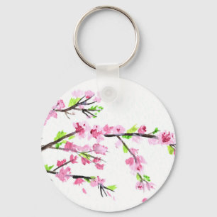 Cherry blossoms key ring