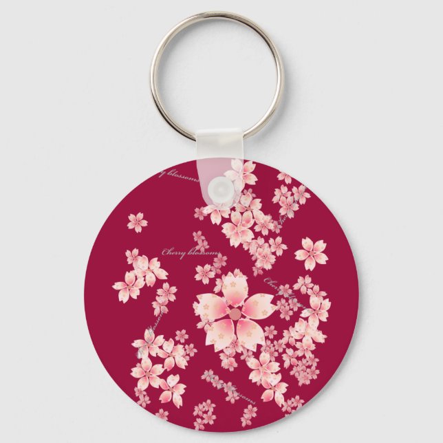 Cherry-blossoms Key Ring (Front)