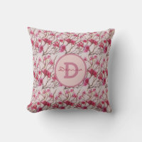 Cherry Blossoms Monogram Watercolor