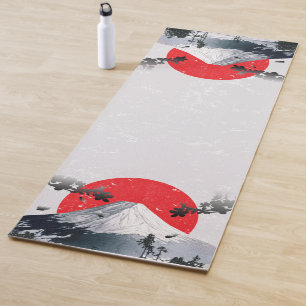 Cherry Blossoms Mount Fuji Japan Yoga Mat