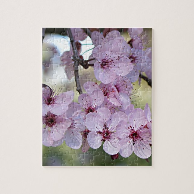 Cherry blossoms pale pink & white jigsaw puzzle (Vertical)