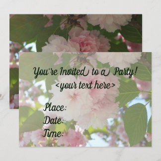 Cherry Blossoms Party Invitation