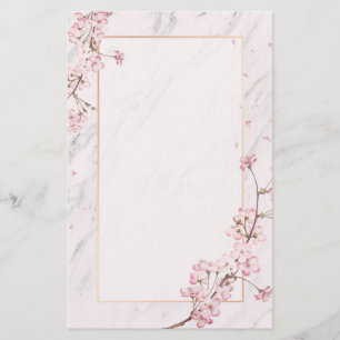 Cherry Blossoms Personalised Stationery