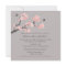 Cherry Blossoms Pink/Grey Bridal Shower Invite