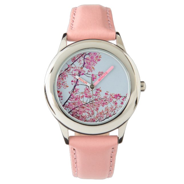 Cherry Blossoms Pink Watch (Front)