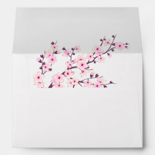 Cherry Blossoms Pink White   Envelope