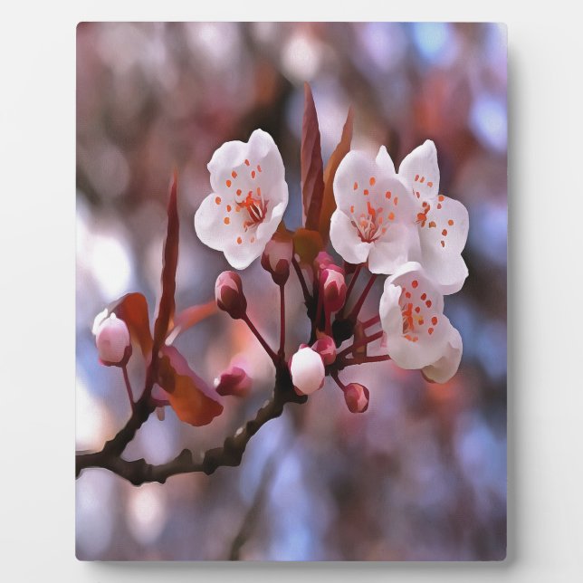 Cherry Blossoms Plaque (Front)