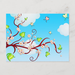Cherry Blossoms Postcard