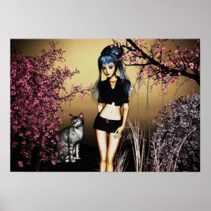 Cherry Blossoms Poster