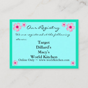 CHERRY BLOSSOMS Registry/RSVP Cards