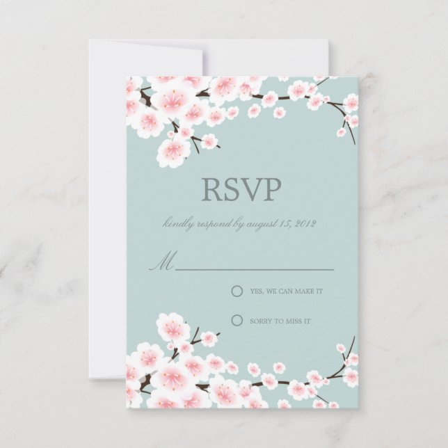 CHERRY BLOSSOMS | RSVP CARD (Front)