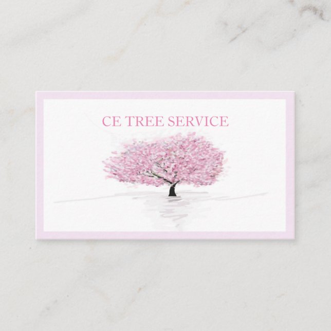 Cherry Blossoms Sakura Business Card (Front)