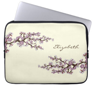 Cherry Blossoms Sakura Laptop Sleeve (purple)