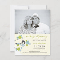 Cherry Blossoms Sakura Love Birds Save The Date