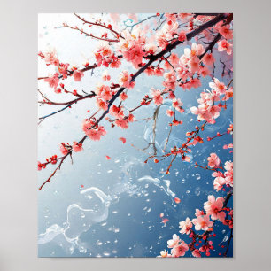 Cherry blossoms sakura poster