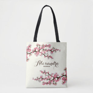 Cherry Blossoms Sakura Wedding Party Tote (pink) Bag