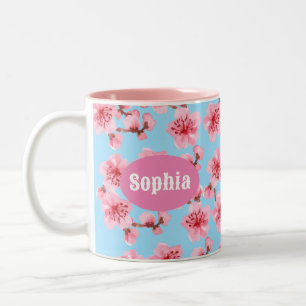 cherry blossoms Serenity Two-Tone Coffee Mug
