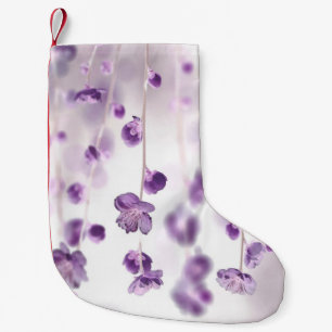 Cherry blossoms small christmas stocking