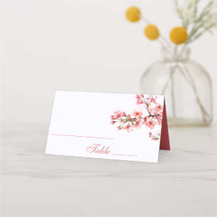 Cherry Blossoms Spring Wedding Place Card