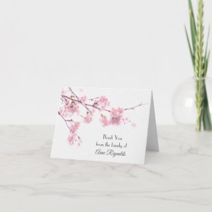 Cherry Blossoms Sympathy Thank You Card